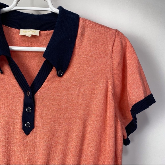 ModCloth Women Scholastic Classic Collared Mini Dress 3X Retro Academia Coral - Picture 8 of 16